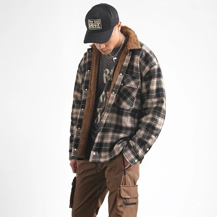 レプレゼントメンズブラウンシャツc99