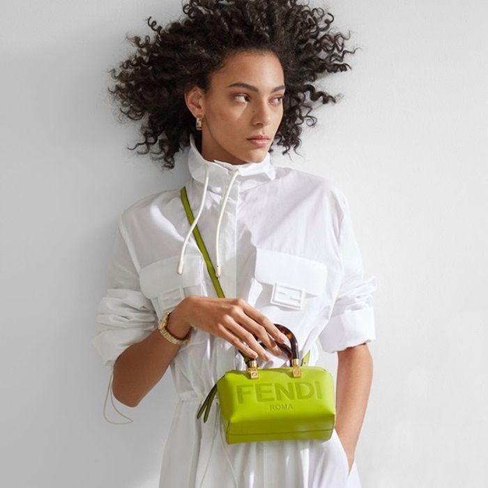 ェンディレディースグリーンボストンバッグb183