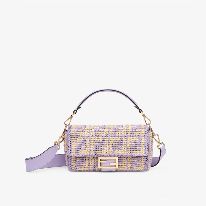 ェンディレディースパープルバゲットバッグb205