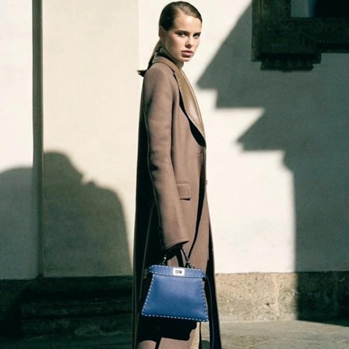 ェンディレディースブルーピーカブーバッグb211