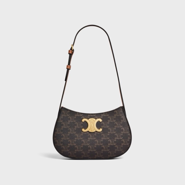 セリーヌレディースブラウンショルダーバッグb239