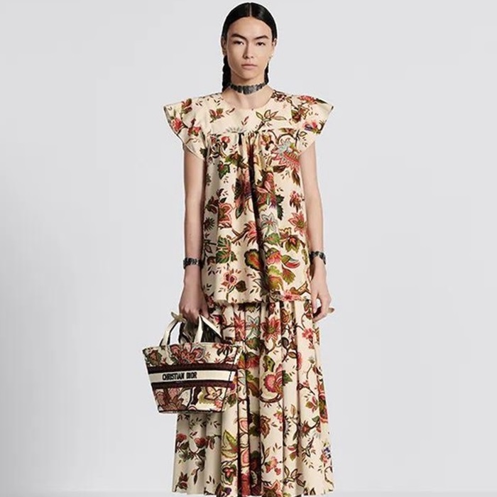 ディオールレディースレッドバケットバッグb388