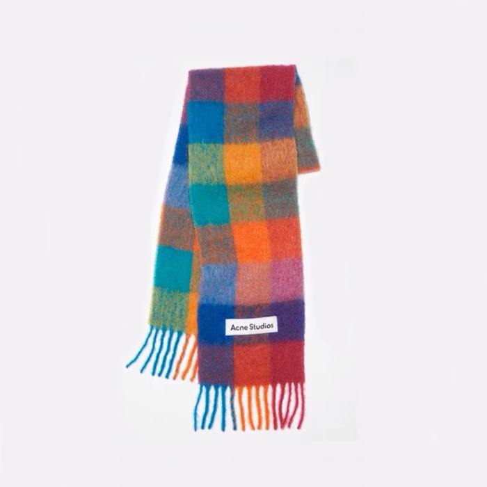 アクネストゥディオズユニセックスレッドマフラーc1556