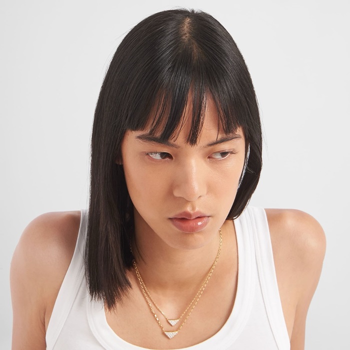 プラダレディースゴールドネックレスc1571