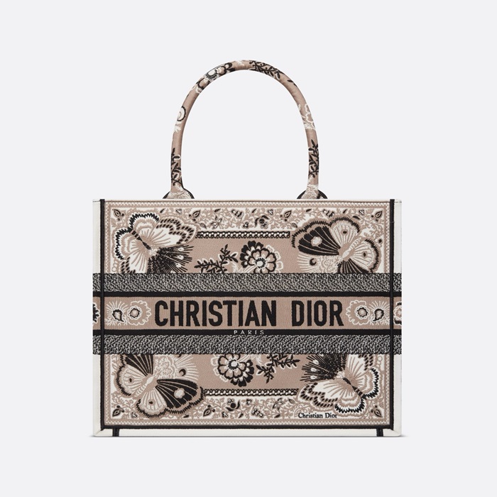 ディオールレディースベージュブックトートバッグb512