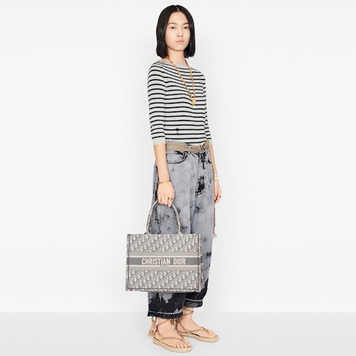 ディオールレディースグレーブックトートバッグb514