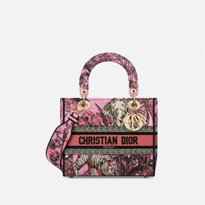 ディオールレディースピンクレディバッグb529
