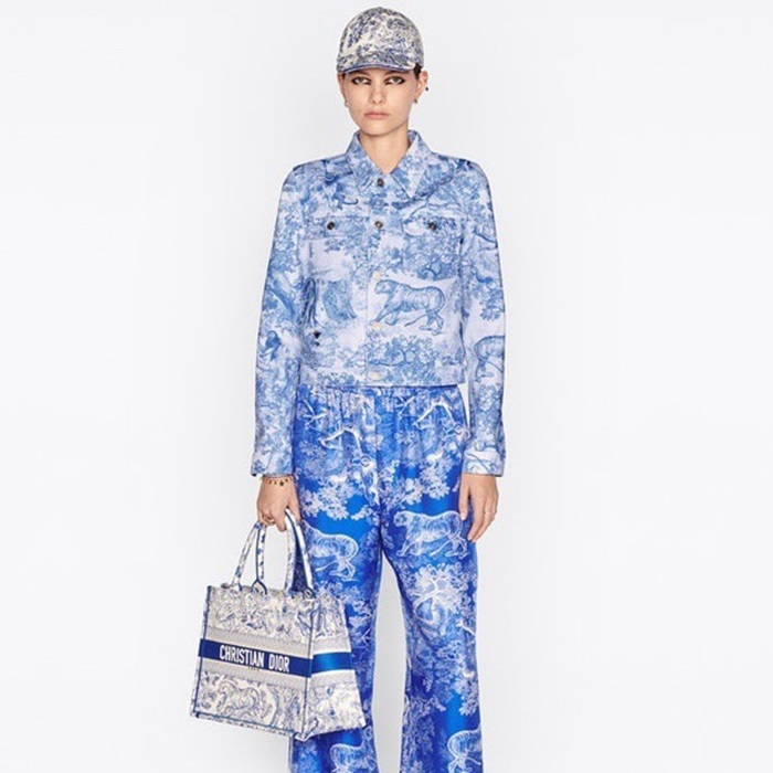 ディオールレディースブルーブックトートバッグb533