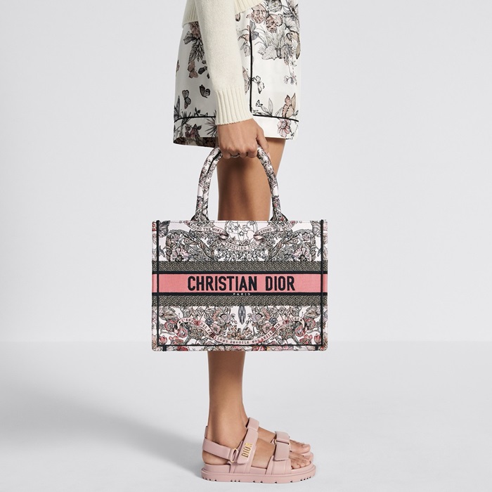 ディオールレディースピンクブックトートバッグb541