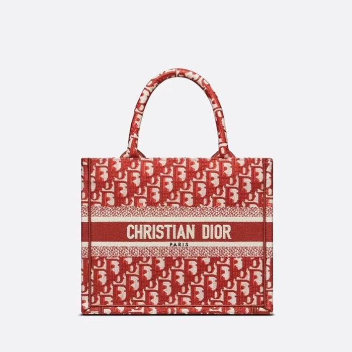 ディオールレディースレッドブックトートバッグb542