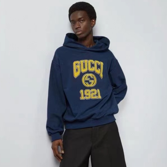 グッチメンズブルーフーディc94