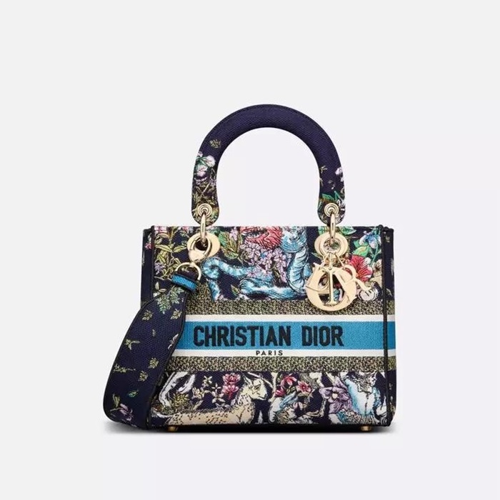 ディオールレディースブラックレディバッグb554