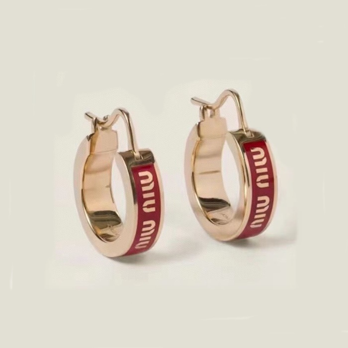 ミュウミュウレディースゴールドピアスc1628