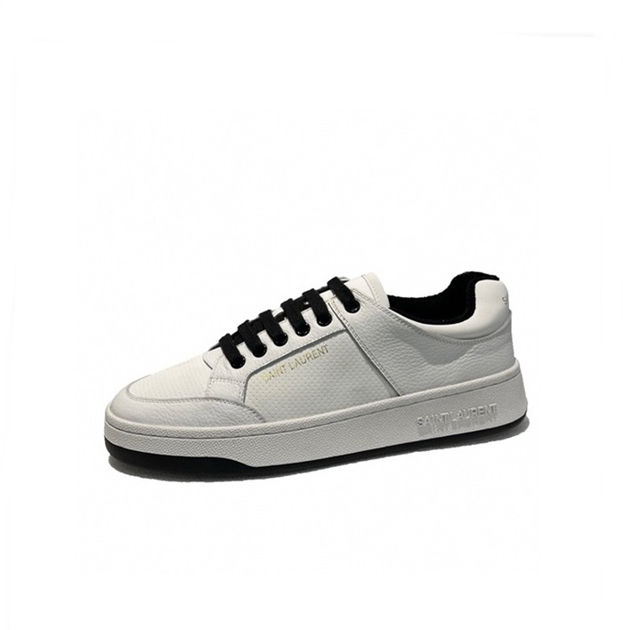 サンローランユニセックスホワイトスニーカーs12