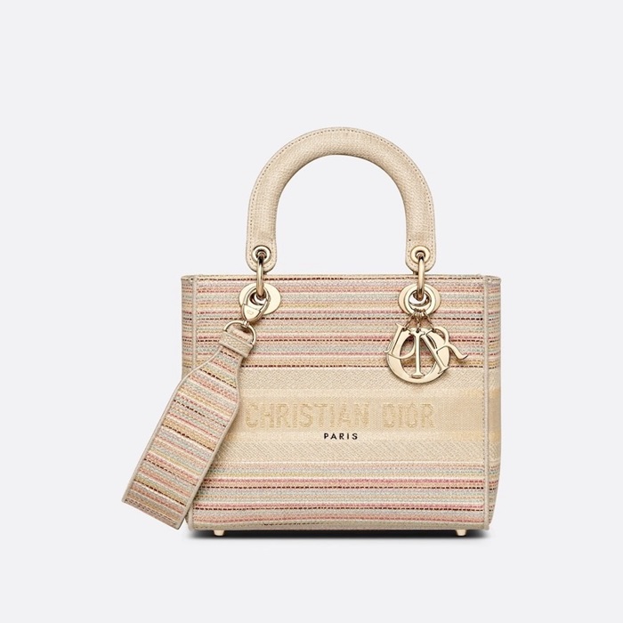 ディオールレディースベージュレディバッグb633