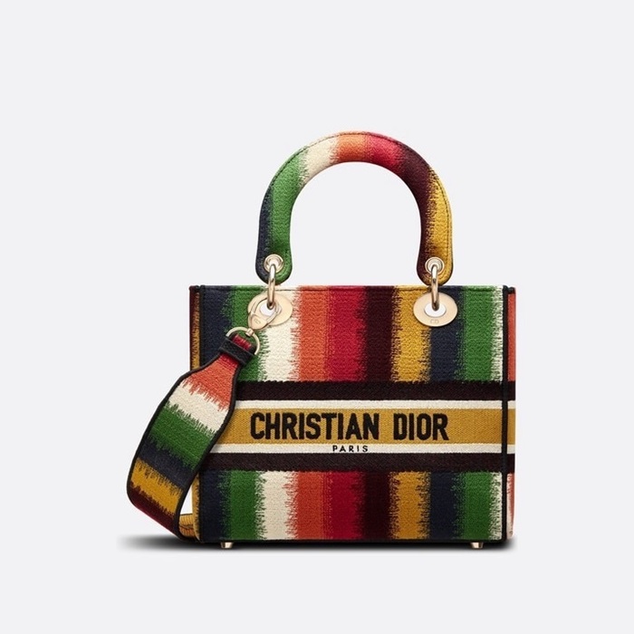 ディオールレディースレッドレディバッグb634