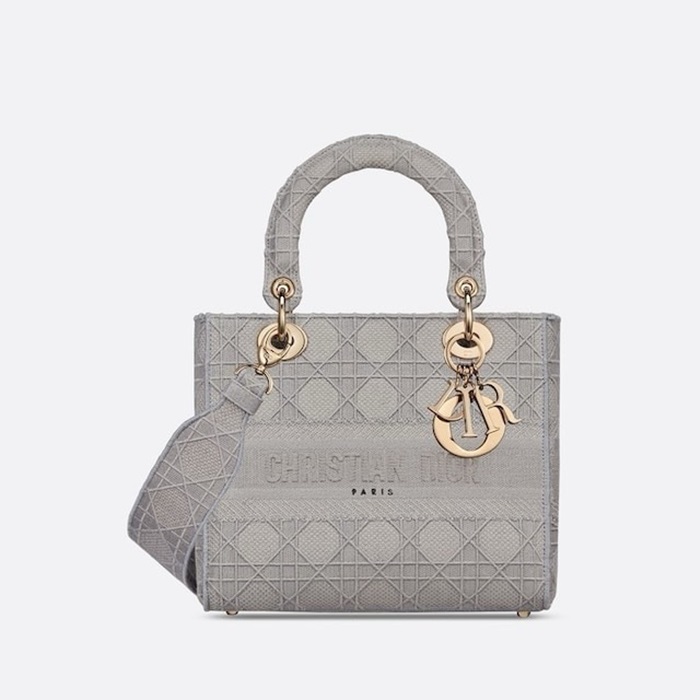 ディオールレディースグレーレディバッグb639