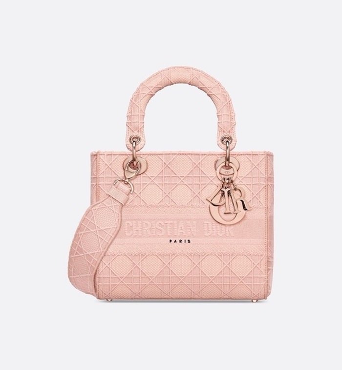 ディオールレディースピンクレディバッグb641