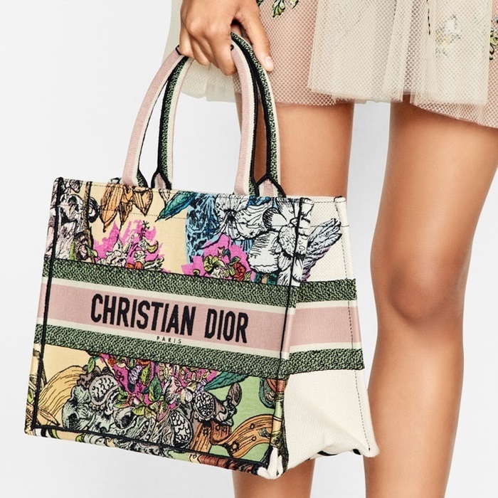 ディオールレディースピンクブックトートバッグb645