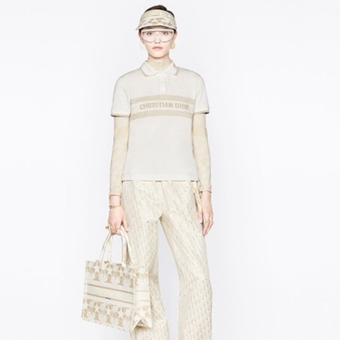 ディオールレディースゴールドブックトートバッグb676