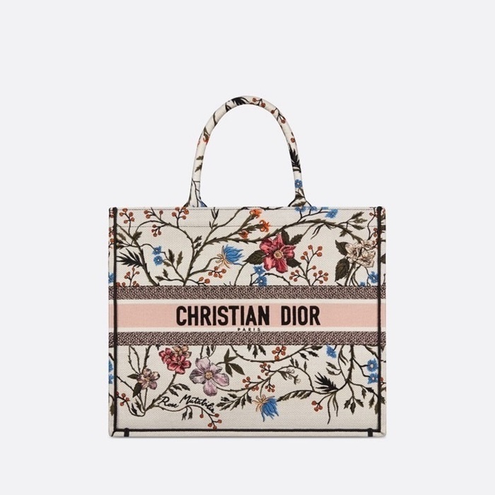 ディオールレディースピンクブックトートバッグb688