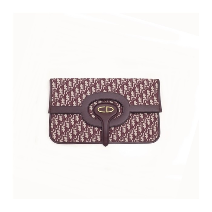 ディオールレディースオブリーククラッチバッグb718