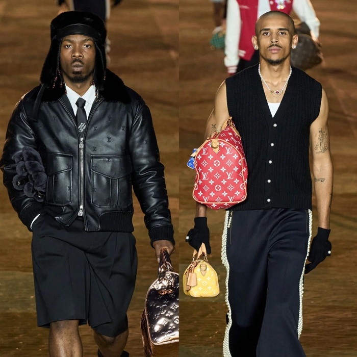 ルイヴィトンメンズブラックレザージャケットc147