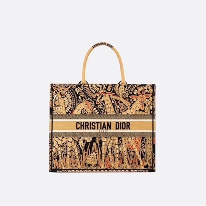 ディオールレディースイエローブックトートバッグb799