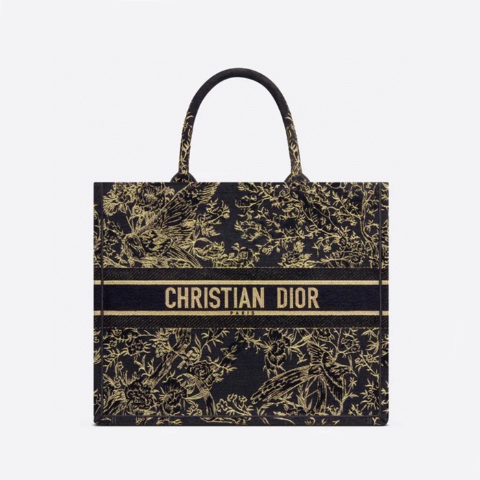 ディオールレディースブラックブックトートバッグb843