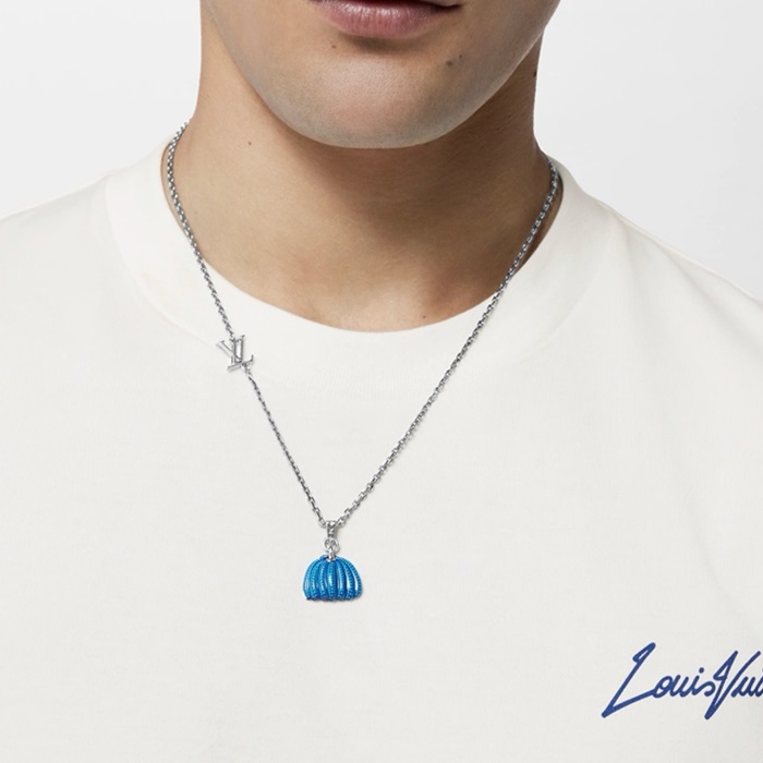 ルイヴィトンユニセックスゴールドネックレスc1634