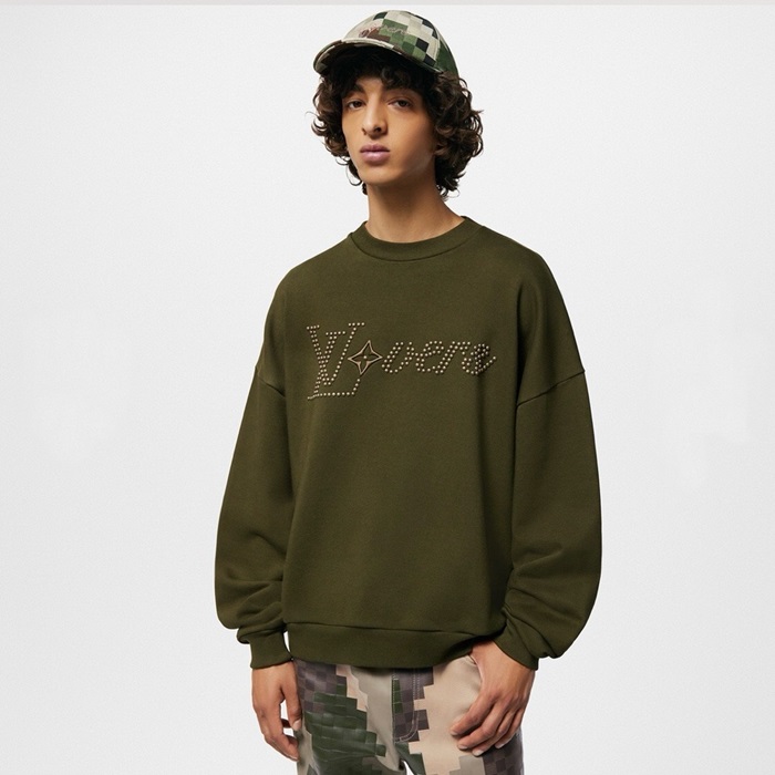 ルイヴィトンメンズカーキスウェットシャツc172
