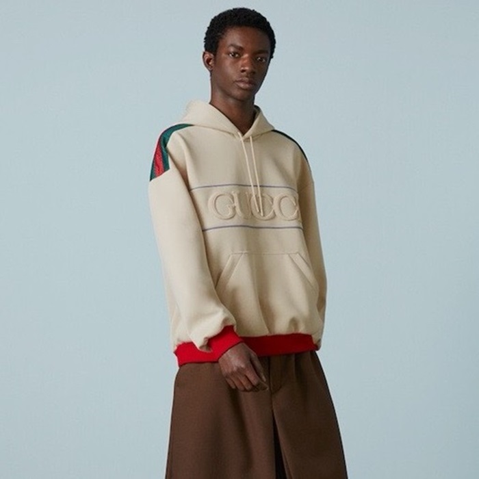 グッチメンズアイボリーフーディc179