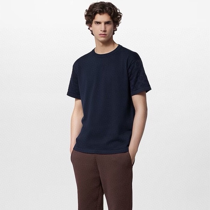 ルイヴィトンメンズネイビー半袖Tシャツc189