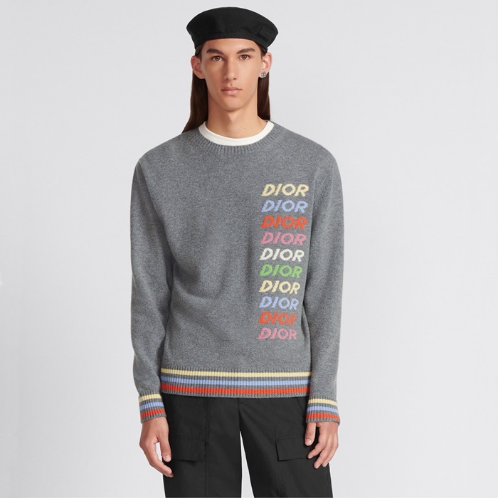 ディオールメンズグレーニットc212