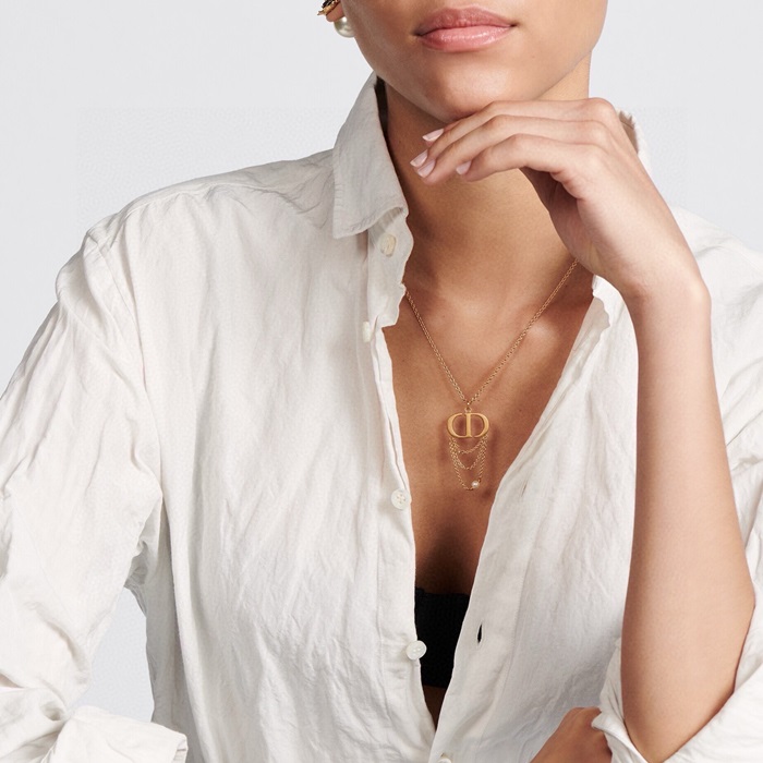 ディオールレディースゴールドネックレスc1652