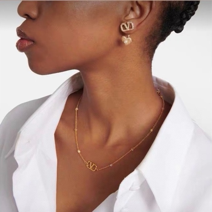 ヴァレンティノレディースゴールドピアスc1659