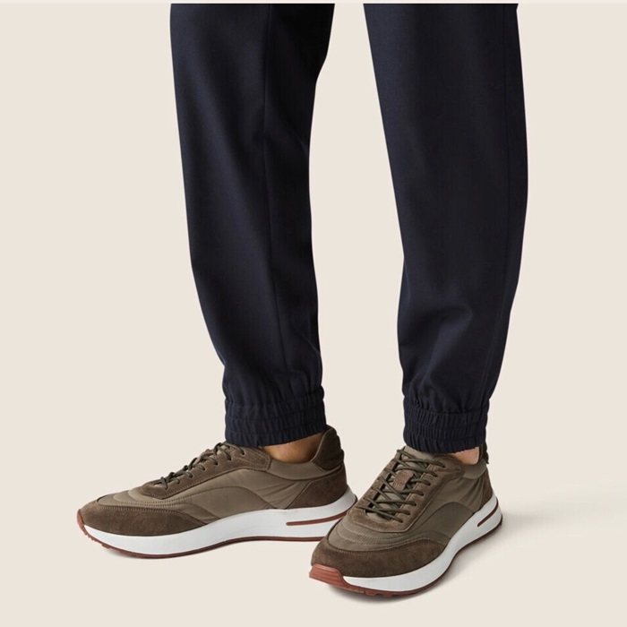 ロロピアーナメンズカーキスニーカーs95