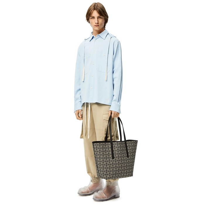 ロエベメンズブラックトートバッグb942