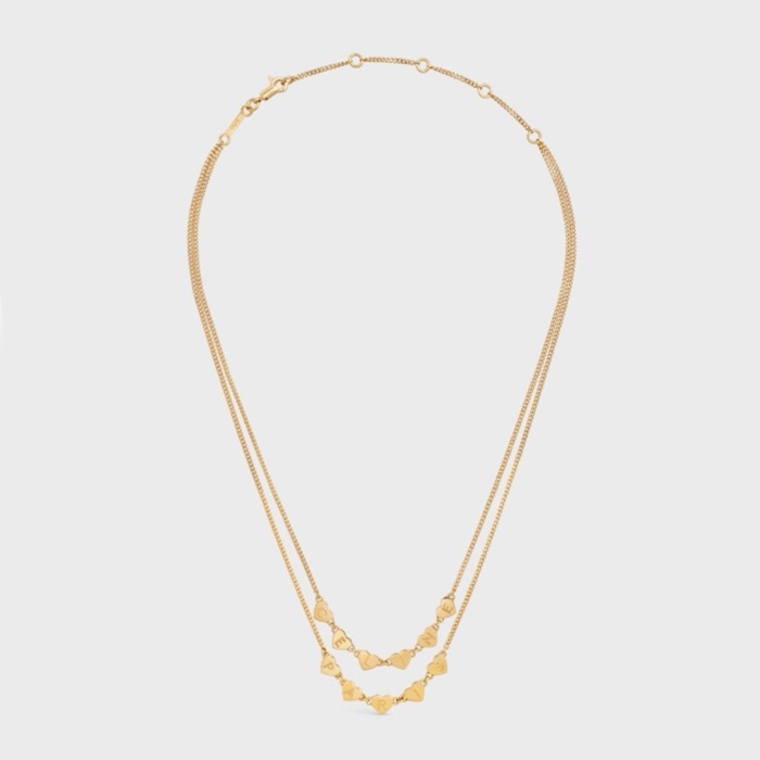 セリーヌレディースゴールドネックレスc1982