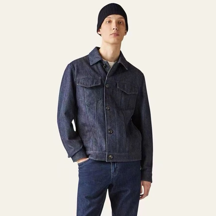 ロロピアーナメンズネイビージャケットc241