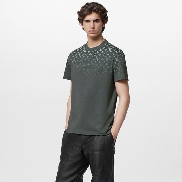 ルイヴィトンメンズグレー半袖Tシャツc243