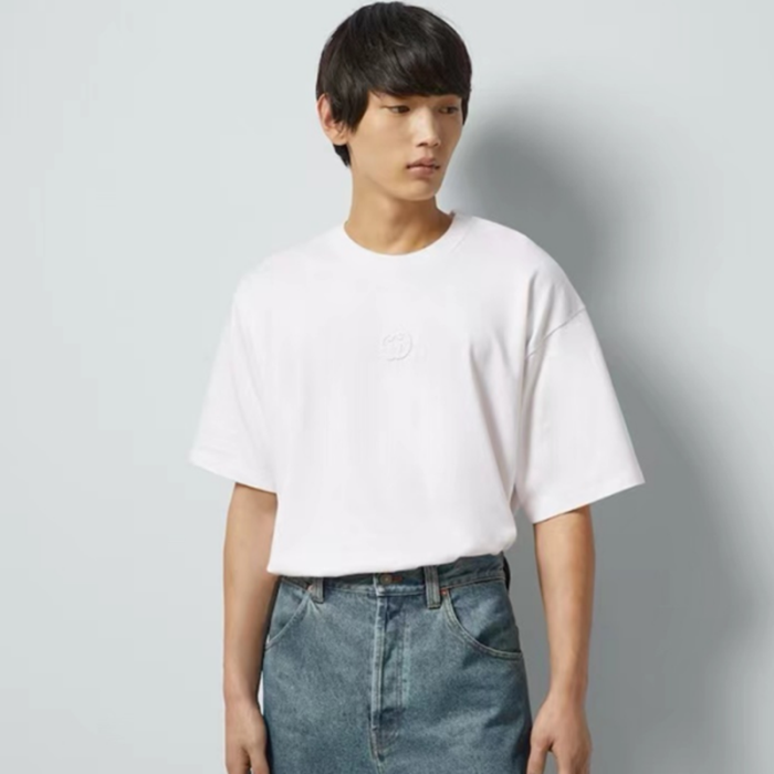 グッチメンズホワイト半袖Tシャツc250