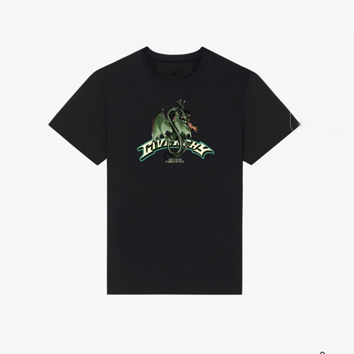 ジバンシィメンズブラック半袖Tシャツc275