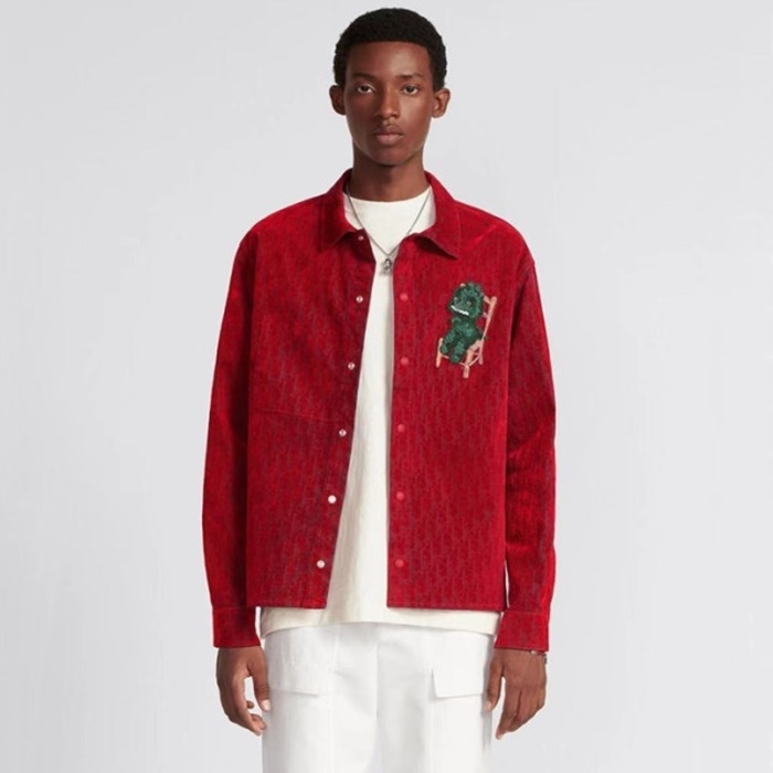 ディオールメンズレッドジャケットc281