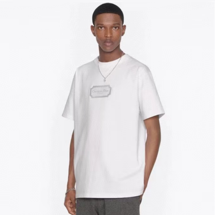 ディオールメンズホワイト半袖Tシャツc283