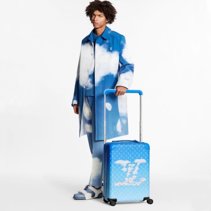 ルイヴィトンホライズン50ブルーキャリーバッグ50c88