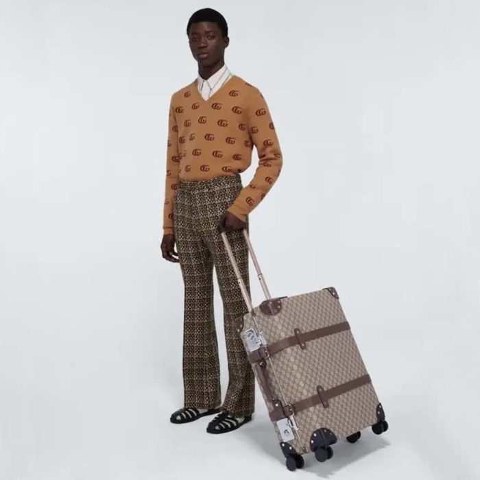 グッチグローブ-トロッテベージュキャリーバッグ-c111