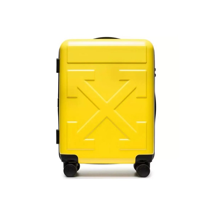 オフホワイトイエローキャリーバッグc132