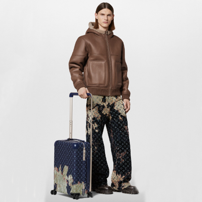 ルイヴィトンホライズン55ブルーキャリーバッグ55c152