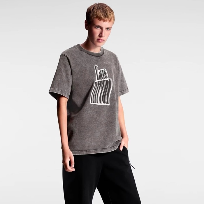 ルイヴィトンメンズグレー半袖Tシャツc326